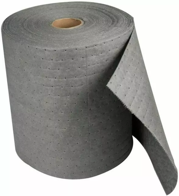 AAIN Heavy Weight Universal Oil/Coolant/Solvent/Water Absorbent Mat Roll 150x15"