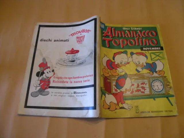 Almanacco Topolino 1963 N.11 Mondadori Disney Originale Molto Buono Bollino