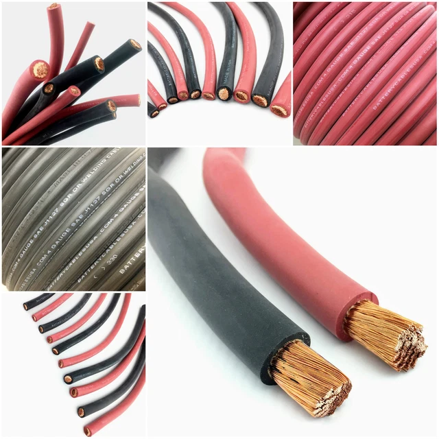 WELDING CABLE FLEXIBLE Rubber SGR Battery Cable SAE J1127 Pure Copper