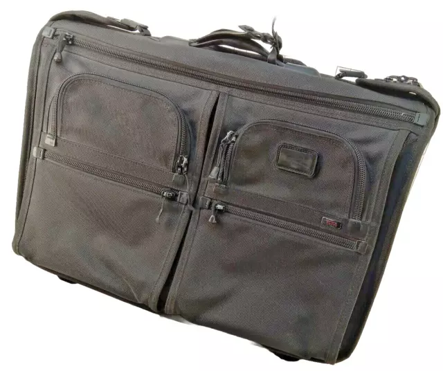 Tumi Alpha II Garment Bag with rolling 2-wheeled ballistic nylon