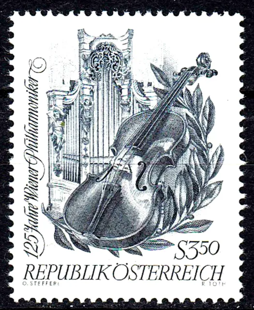 1236 postfrisch Österreich Jahrgang 1967 Wiener Philharmoniker Geige Instrument