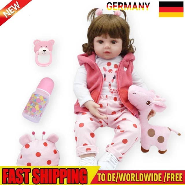 Simulation Soft Silicone Reborn Doll Girl Playmate Toy Newborn Baby Kids Gifts