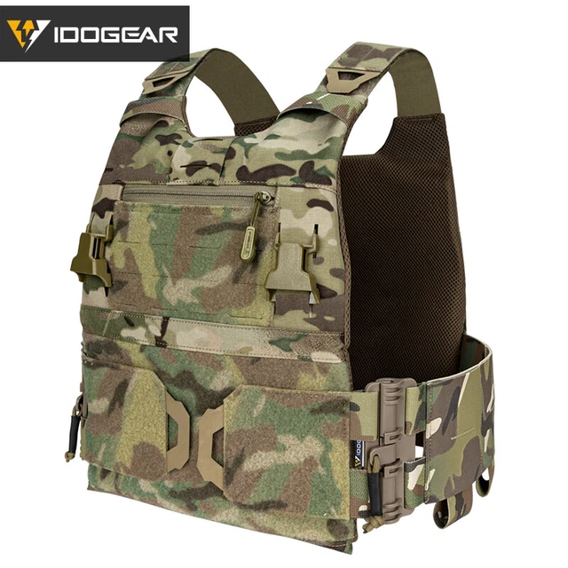 Gilet tactique IDOGEAR support de plaque airsoft MOLLE avec