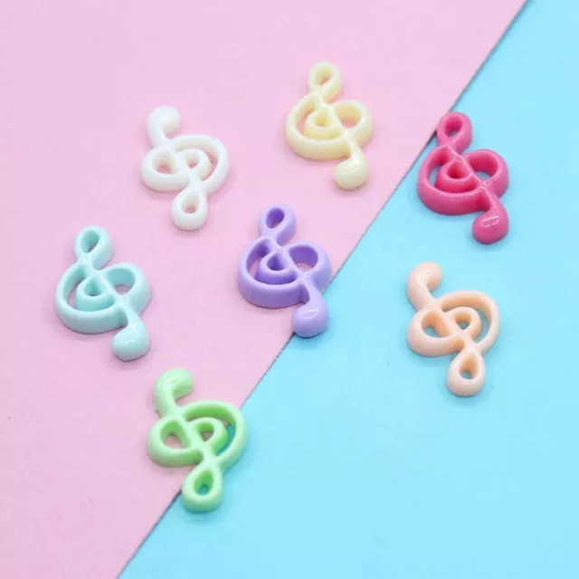 Resin Kawaii Music Flatback Embellishments Scrapbooking Material Figure Zu8379