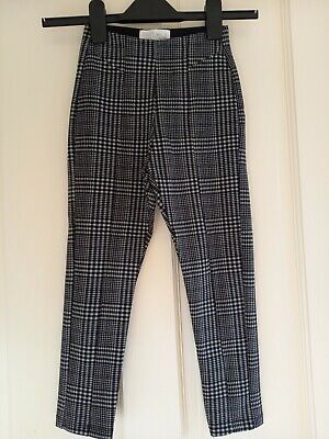Pantaloni a quadretti neri/grigi Zara taglia 8 anni 128 cm