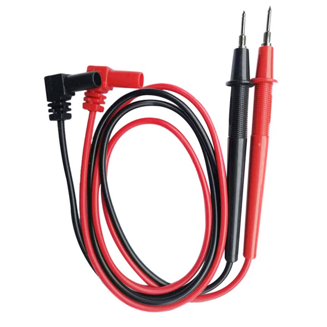Akozon - Set Di 2 Cavi Banana Plug Per Multimetro - 4mm Banana A Banana - 103 Cm - Rosso E Nero - 15A - 2