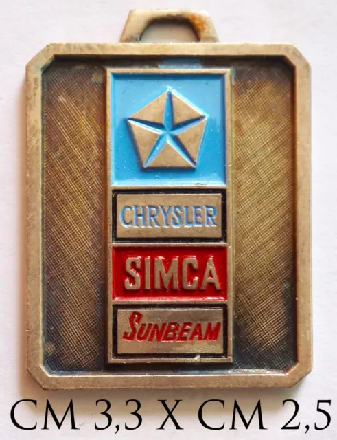 Chrysler Simca Sunbeam portachiavi pubblicitario ditte automobili 1950 “2880”