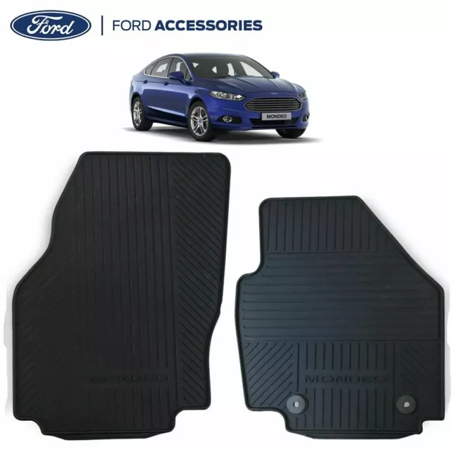 Genuine Ford Mondeo Mk4 Front Contoured Rubber Car Floor Mats 2012-2014 1806113