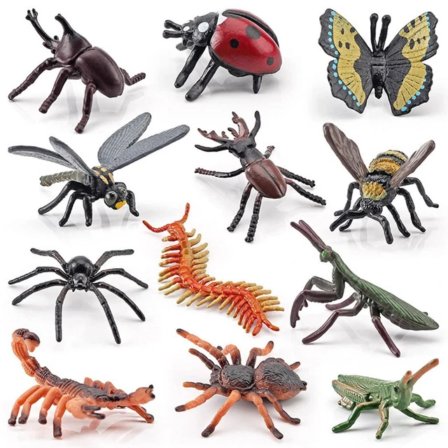 Lot De 12 Figurines D'animaux Et Papillons En Plastique - Jouets éducatifs Pour Enfants, Neuf