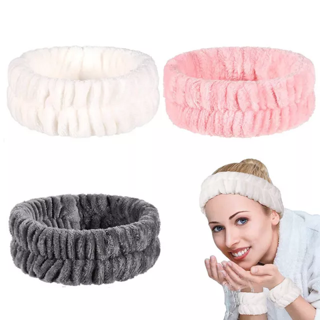 Fleece Wash Face Hairbands For Women Girls Headbands Headwear Hair Bands Tur!WR