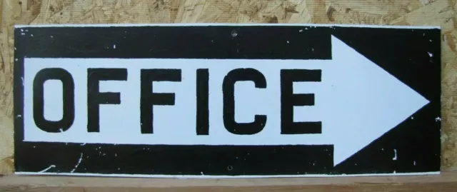 OFFICE ARROW Old Repair Shop Industrial Factory Gas Station Metal Business Sign