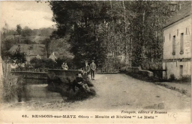 CPA RESSON-sur-MATZ Mill and Riviere Le MATZ (376639)