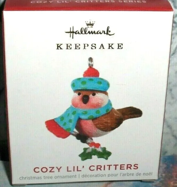 Cozy Lil' Critters`2021`Miniature-3Rd In The Series-Hallmark Tree Ornament- NEW