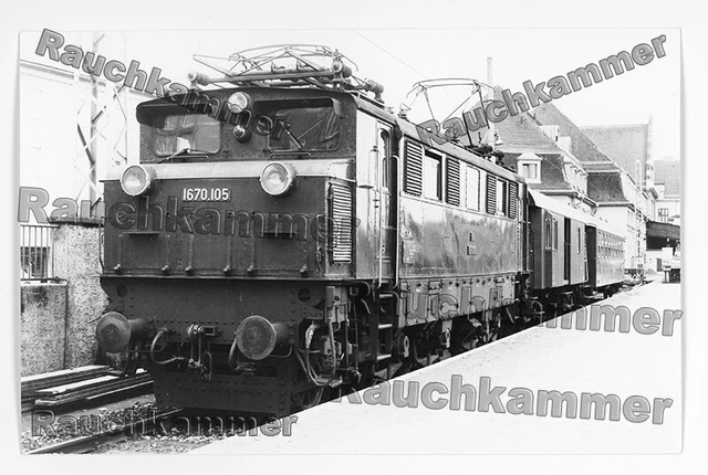 altes Baryt-Foto ÖBB 1670 105 Lindau 1979 - ca. 9x14