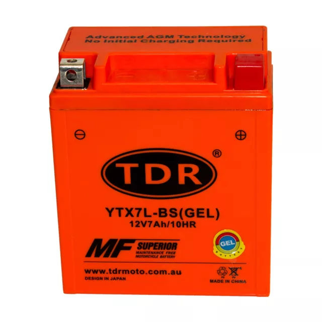 YTX7L-BS 12V 7Ah AMG Battery for Suzuki DR 125/200/250/350CC TU250X GZ250 RV125