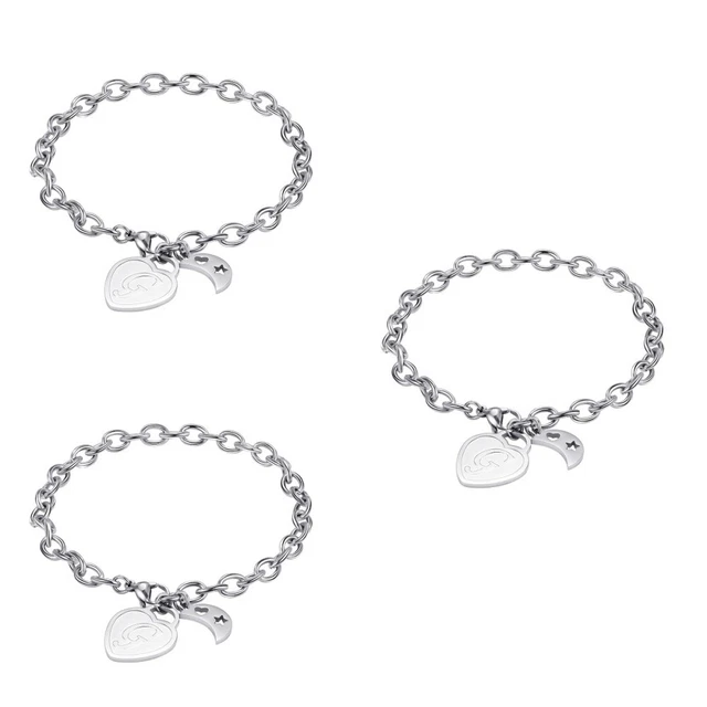 3 PC birthday Gift Bracelet Gliederarmband Mit 26 Buchstaben Damenarmbänder Kind