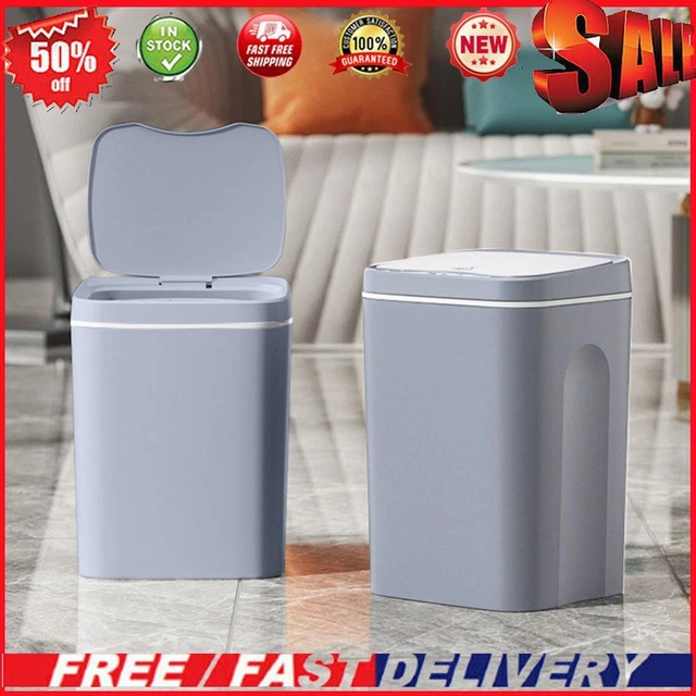 Automatic Trash Bin Waterproof Wastebasket for Bathroom Kitchen (Battery 12L)