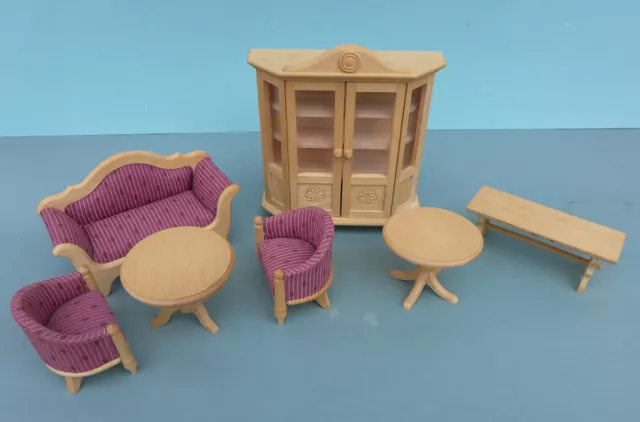 Puppenstube - Puppenhaus - Wohnzimmermöbel  80er Jahre - Bodo Hennig