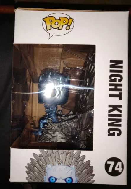 Funko Pop! Game of Thrones - Night King on Throne Metallic Deluxe #74 Exclusive 2