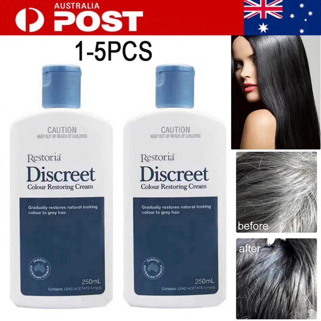 UNISEX RESTORIA DISCREET Grey Hair Color Restoring Cream Treatment ...