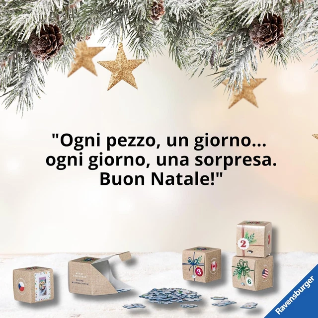 Calendario Dell'Avvento 2025 A Puzzle Di Natale, 1008 Pezzi, 24 Scatole, Dimensioni Finali 70x50 Cm, Regalo Per Adulti E Famiglie