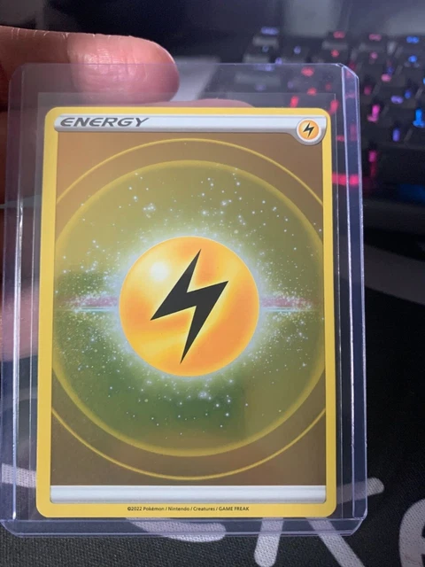 Pokemon TCG Electric/Lightning Energy Holo Crown Zenith No Number No Texture