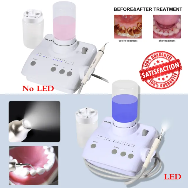 Ultrasonic Dental Scaler Handpiece 2*Bottles LED/NO-LED for Cavitron EMS kb
