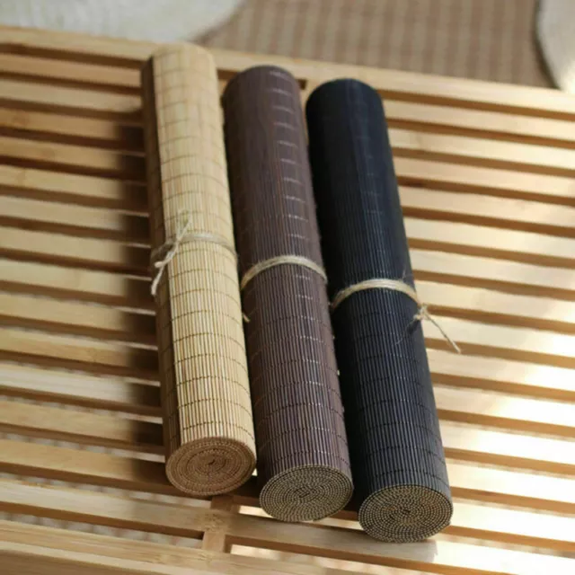 Natural Bamboo Tea Mats Table Runner Decoration Placemats Kitchen Tools Coasters