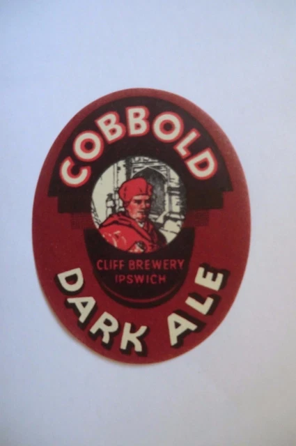 Mint Cobbolds Ipswich Dark Ale Brewery Bottle Label