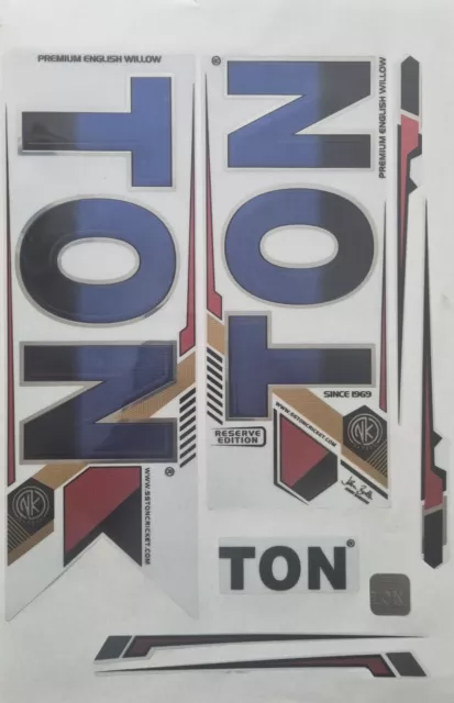 TON (J. Bairstow) Reserve Edition Cricket Bat 3D Embossed Stickers