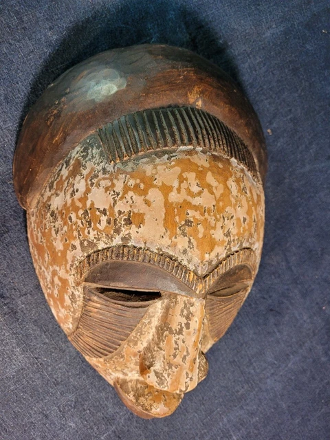 Vintage African Ceremonial Mask - Tribal Art 9