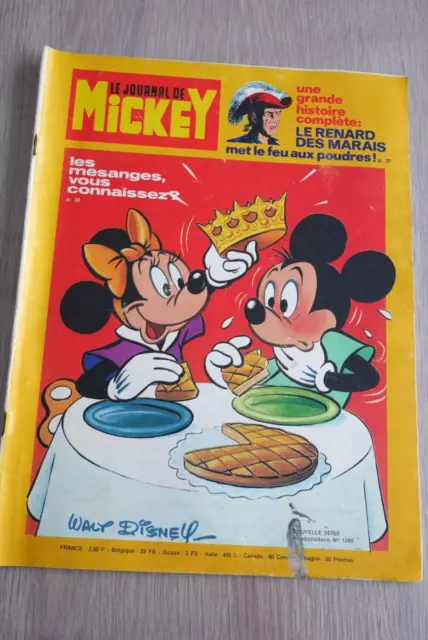 Le Journal De Mickey  N° 1280 - 9  Janvier  1977  /  Les  Mesanges