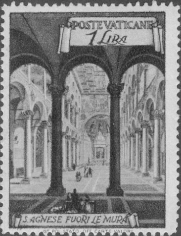 Vatican City #Mi149A MNH 1949 Agnese Basilicas [122]