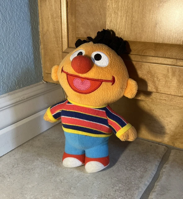 Fisher Price Mattel Ernie 9" Plush Doll Stuffed Animal Toy Sesame Street 2006