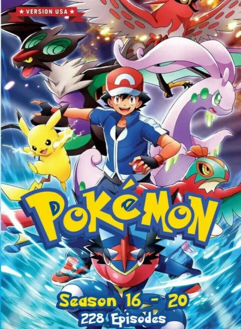 DVD Anime Pokemon Series Season 6 7 8 9 10 Epi 1-242 End English Dubbed  FedEx