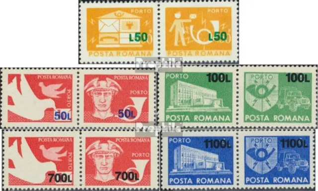 Briefmarken Rumänien 1999 Mi P135-P139  postfrisch