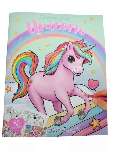 Depesche Ylvi and the Minimoomis Create Your Unicorn Mal und Stickerbuch 10534_C