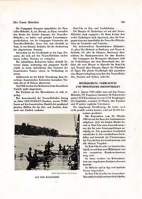 Oceania Neu-Kaledonien 1931 orig. Kolonial-Kapitel (12 S.) Neue Hebriden Nouméa 5