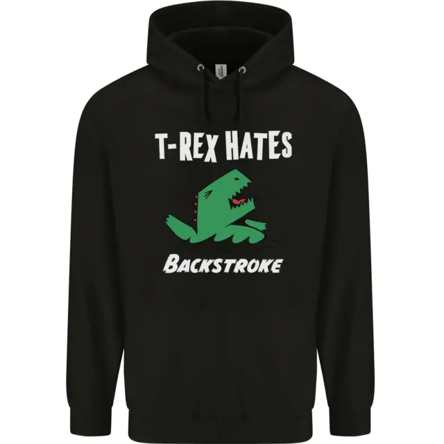 T-Rex Hates Backstroke Funny Swimmer Swim Childrens Kids Hoodie