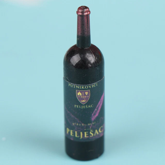 10pc Dollhouse Miniature Resin Bottle Simulation Wine Bottle Model Accessories