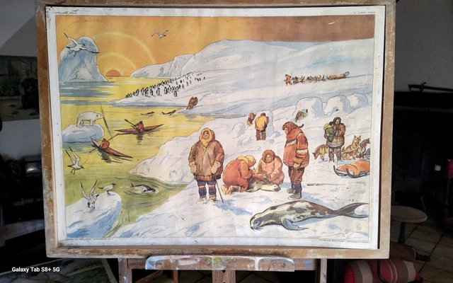 carte scolaire géographie ROSSIGNOL port de pêche travail dans la forêt