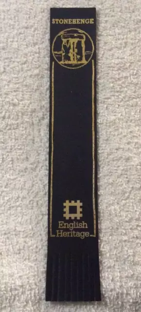 Stonehenge English Heritage England Leather Bookmark