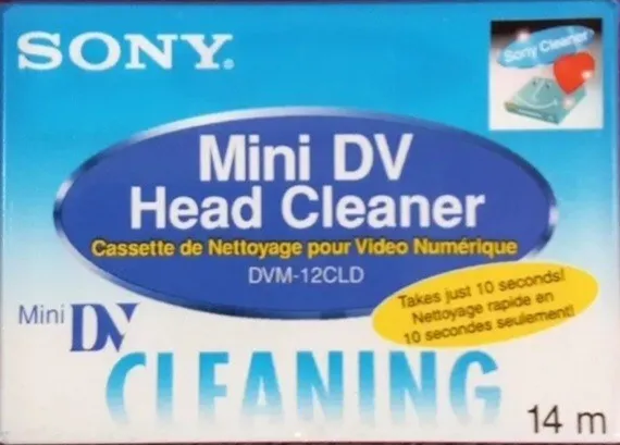 Sony DVM-12CLD Mini DV Head Cleaner Cleaning Cassette