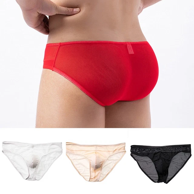 Culotte confortable homme sexy taille basse transparente et élégante