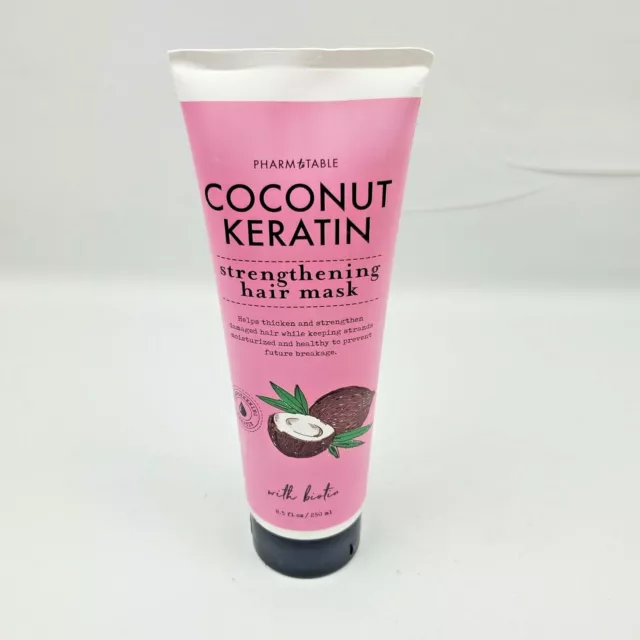 PHARM TO TABLE Coconut Keratin Strengthening Hair Mask w/ Biotin 8.5 oz ...