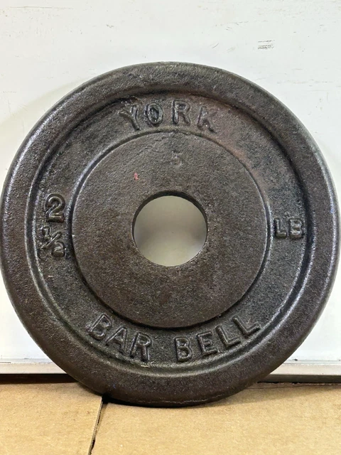 Assiette de poids vintage SINGLE Dan Lurie Brooklyn NY Barbell taille