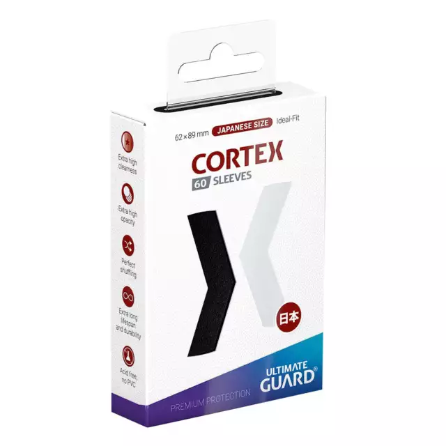 Ultimate Guard Cortex Sleeves Japanese Size Black 60ct