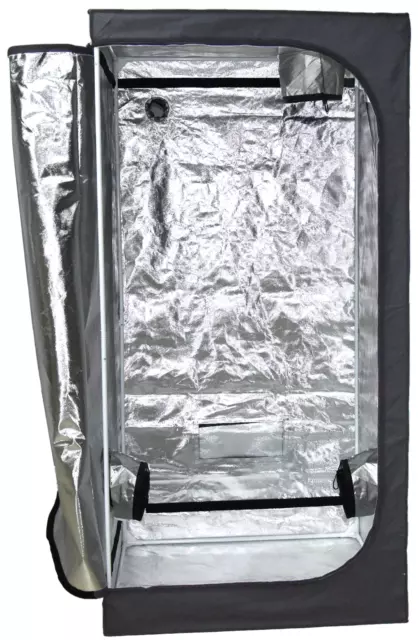 Indoor, Grow Tent UK, 1.2 x 1.2  Silver Mylar, 120x120x200cm, Bud, Grow Box 4ft