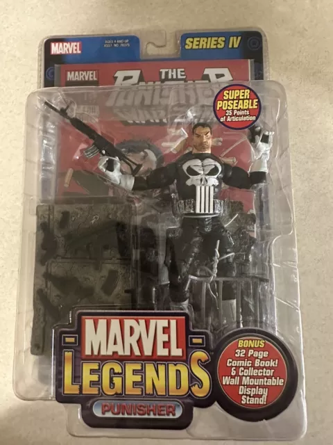 Marvel Legends Series IV The Punisher Warzone #1 Action Figure 2003 Toy Biz NEW