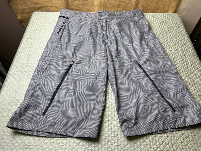 Fox Racing Men's Board Shorts Size 34 Waist Black White Inseam 14”